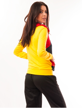 Bluza Dama Sport Cu Fermoar Madness Galben
