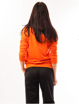 Bluza Dama Sport Cu Nasturi Falsi Monday Portocalie