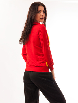 Bluza Dama Sport Cu Fermoar Viber Rosu