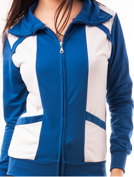 Bluza Dama Sport Cu Fermoar Viber Albastra