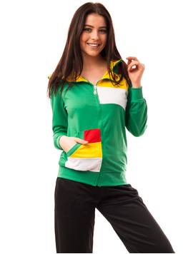 Bluza Dama Sport Cu Un Buzunar After Verde