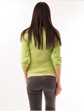 Pulover Dama Cu Sclipici Shiny Verde