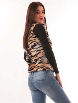 Vesta Dama Din Blana Tiger Maro Si Negru