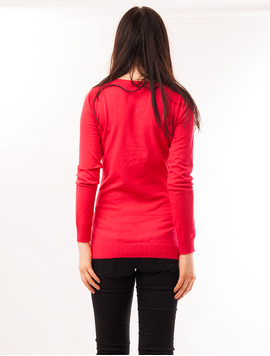 Pulover Dama Simplu Sunday Fucsia