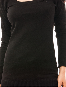 Pulover Dama Simplu Sunday Negru
