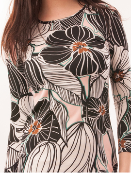 Rochie Mulata Cu Model Floral Whisper Roz 