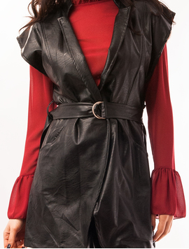 Vesta Dama Din Piele Ecologica City Neagra