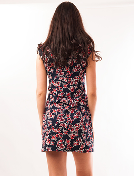 Rochie Cu Imprimeu Floral Power Bleumarin