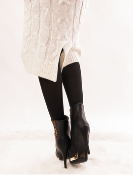 Botine Dama Cu Toc Inalt Shape Negre