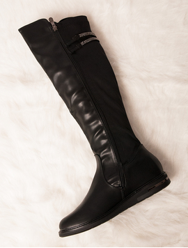 Cizme Dama Lungi Cu Strasuri Winterland Negre