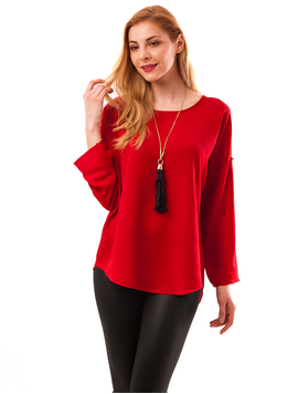 Bluza Dama Din Voal Souk Rosie 