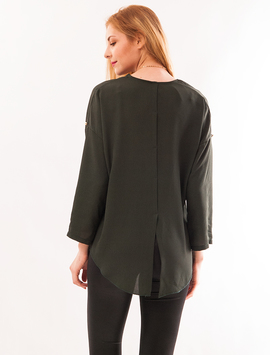 Bluza Dama Din Voal Souk Verde