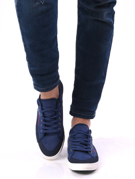 Tenisi Barbati Denim Cu Steag England Bleumarin