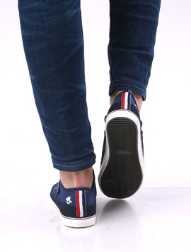 Tenisi Barbati Denim Cu Steag England Bleumarin