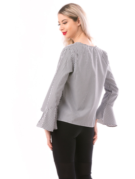Bluza Dama LittleSquare Negru Si Alb