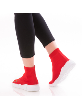 Sneakers Dama FreshRose Rosu