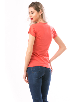 Tricou Dama LondonTokyo Portocaliu Negru si Galben