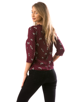 Bluza Dama PrettyOps Bordo