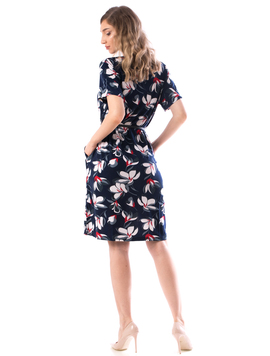 Rochie Dama BandPocket156 Bleumarin