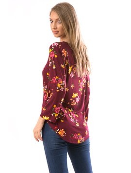 Bluza Dama Fflloeerrs10 Grena