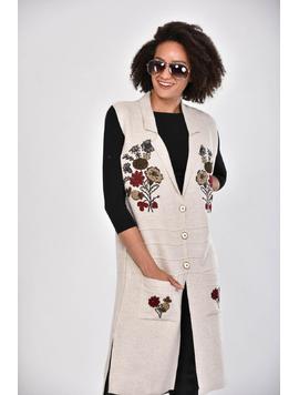 Cardigan Dama AutumnDreams22 Alb