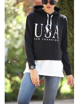 Hanorac Dama UsStyle90 Negru