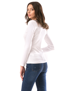 Bluza Dama V-Simple Alb