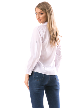 Camasa ChestFlower Alb