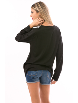 Bluza Dama DoubleHeart Negru Gri Si Maro