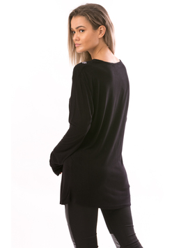 Bluza Dama NoGrip Negru Grena Si Alb