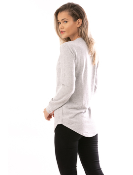 Bluza Dama StyleFeel Gri Inspicat Si Auriu