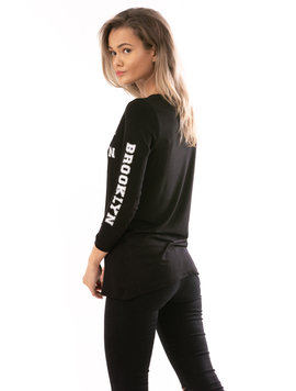 Bluza Dama WhatUp Bleumarin Si Alb
