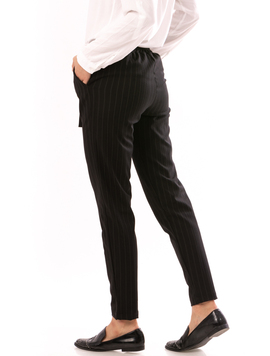 Pantaloni Dama ComingClose Negru Si Bleu