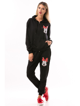 Trening Dama MinnieMouse Negru Rosu Si Alb