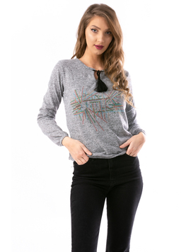 Bluza Dama ElasticFigures Gri