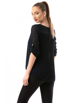 Bluza Dama VeilwithNecklace Bleumarin