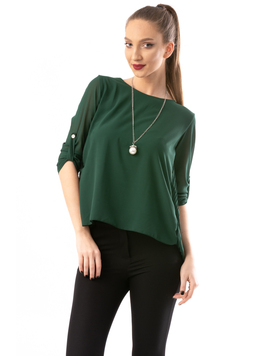 Bluza Dama VeilwithNecklace Verde