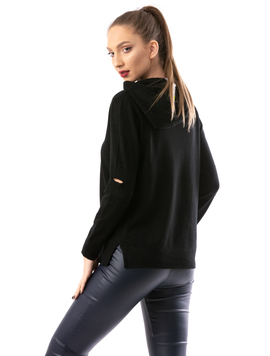 Hanorac Dama SimpleKnitted Negru