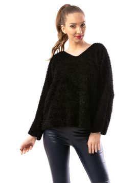Pulover Dama SpecialVNeck Negru
