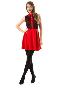 Rochie Dama BeckyButtons Rosu