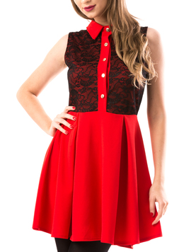 Rochie Dama BeckyButtons Rosu