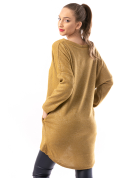 Rochie Dama LikeSweater Mustar