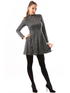 Rochie Dama TeacherinZipper Gri