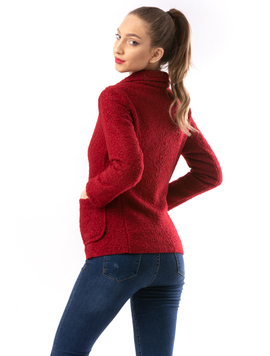 Sacou Dama BucleFashion Rosu