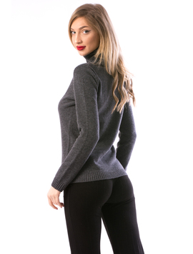 Pulover Dama LongNeck68 Gri