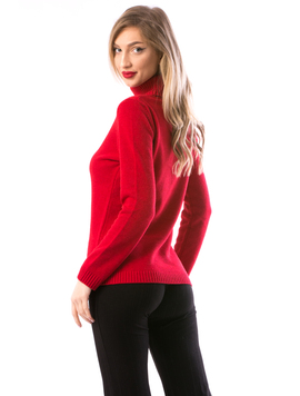 Pulover Dama LongNeck67 Rosu