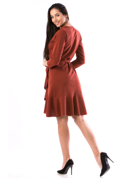 Rochie Dama VollyV12 Caramiziu