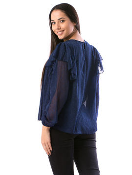 Bluza Dama TraditionalSeamVeil Bleumarin