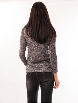 Bluza Dama Inspicata Si Stralucitoare Gri