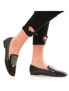 Mocasini Dama BublesSilver Negru